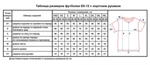 EK12-размеры